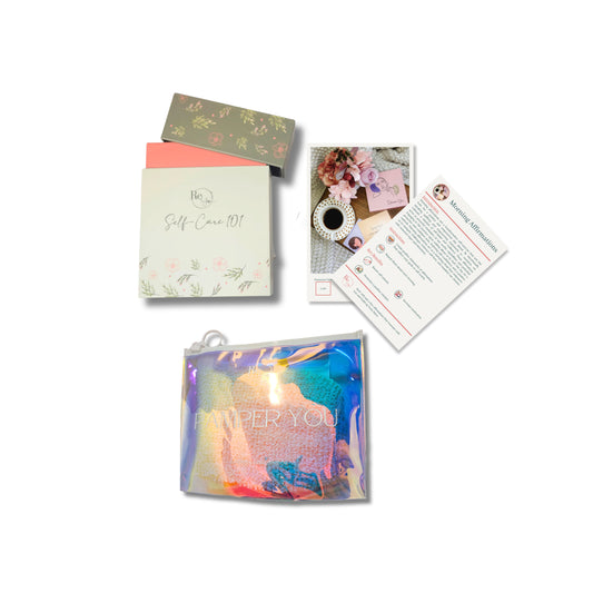 Self-care 101 Bundle Set - Self-Care 101 Instructional Cards and Pamper You Kit