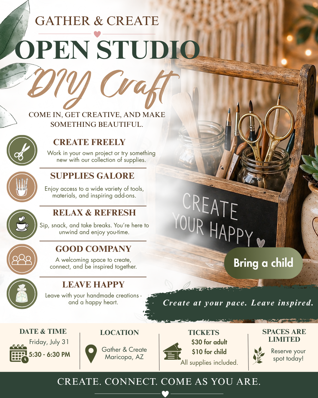 Open Studio - DIY Craft (Family Session)