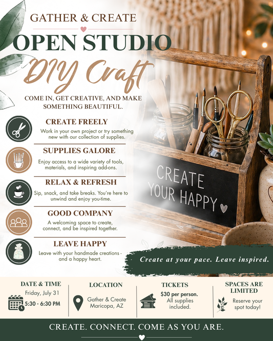 Open Studio - DIY Craft (Solo Session)