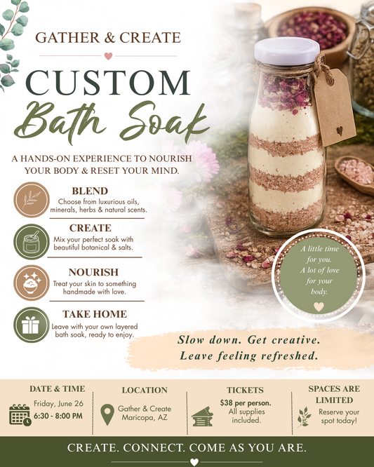 Custom Bath Soak (Solo Session)